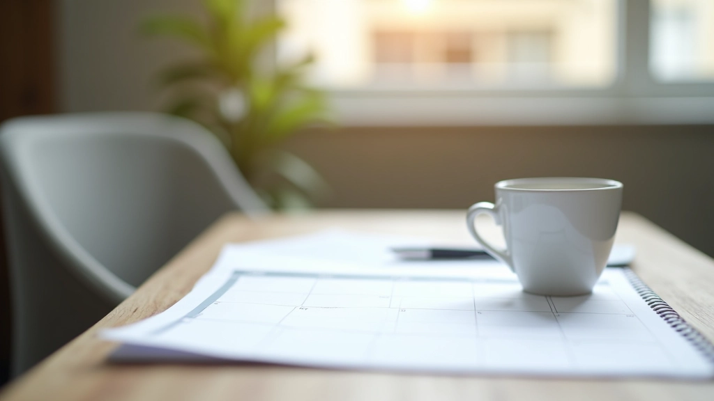 Kalender und digitale Notiz-App zeigen ein systematisches Follow-up-System für Kontaktpflege