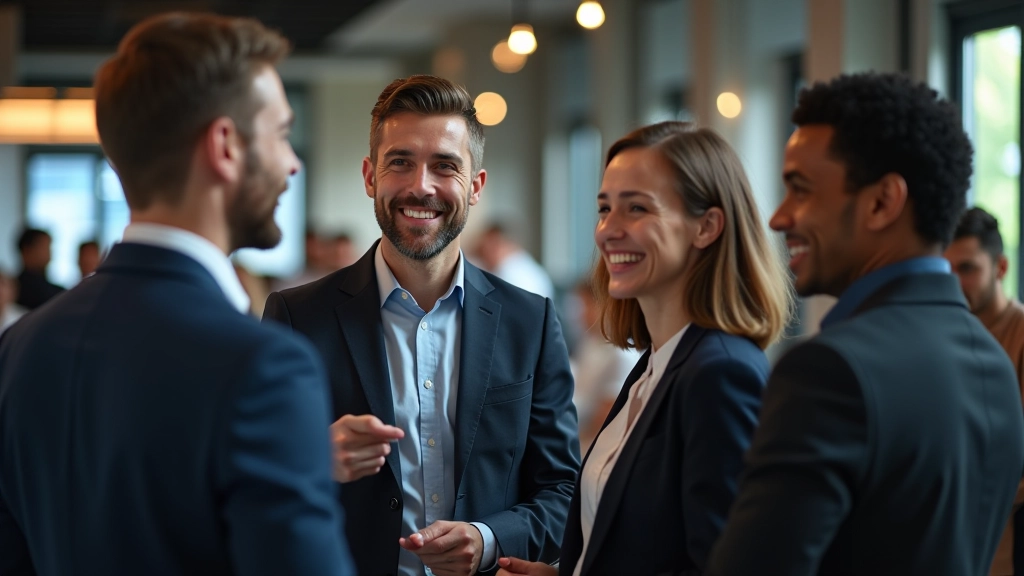 Grafische Darstellung von verbundenen Netzwerkknoten aus verschiedenen Industrien und Sektoren